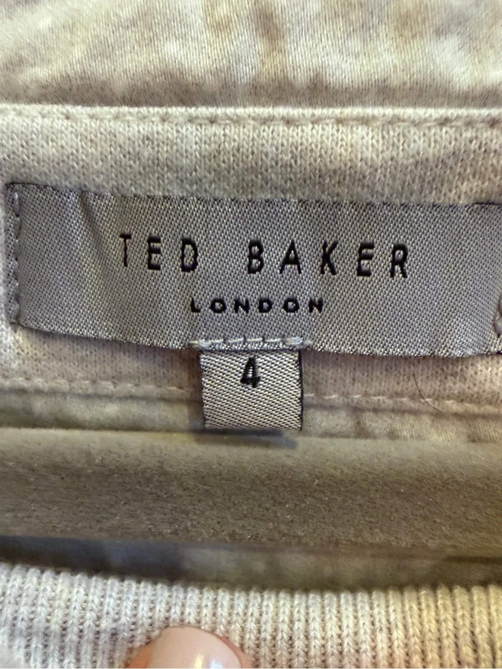 Ted Baker Men’s Light Gray Textured Casual Crewneck Sweater sz L